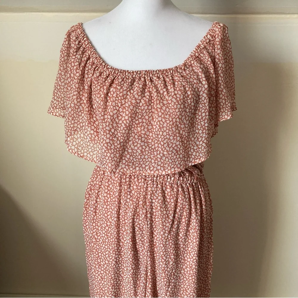 Sage the Label Pink Off the Shoulder Jumpsuit size Large - Picture 5 of 7
